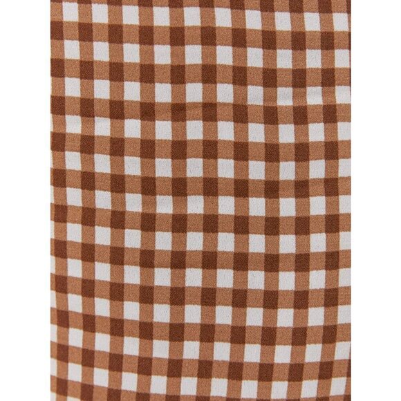 💕REFORMATION💕 Hermosa Skirt ~ Chestnut Check 12 NWOT - Picture 6 of 13